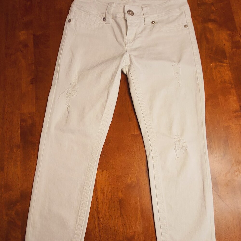 Seven ~ Size 28 ~ White ~ Distressed Jeans